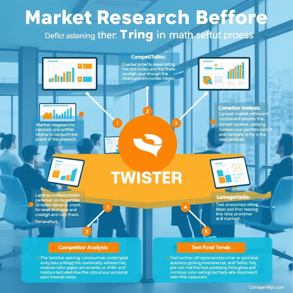 วิธีการวิจัยตลาดก่อนเปิดตัว Twisters